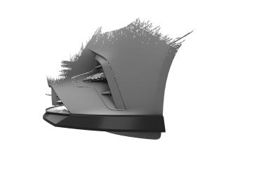 CSR Frontspoiler | Cup-Spoilerlippe mit ABE für Opel Insignia B CSL882-L schwarz matt (Lackierung erforderlich)