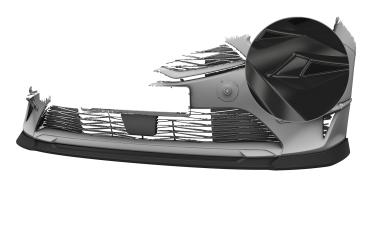CSR Frontspoiler | Cup-Spoilerlippe mit ABE für Kia Ceed (CD) CSL883-G Glossy schwarz Hochglanz (keine Lackierung erforderlich)