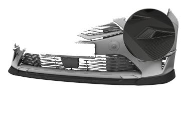 CSR Frontspoiler | Cup-Spoilerlippe mit ABE für Kia Ceed (CD) CSL883-M Carbon Look matt strukturiert (keine Lackierung erforderlich)
