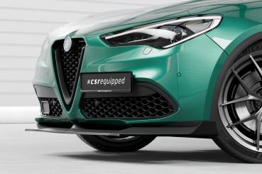 CSR Frontspoiler | Cup-Spoilerlippe mit ABE für Alfa Romeo Stelvio CSL886-L schwarz matt (Lackierung erforderlich)