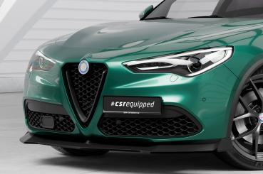 CSR Frontspoiler | Cup-Spoilerlippe mit ABE für Alfa Romeo Stelvio CSL886-L schwarz matt (Lackierung erforderlich)