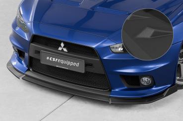 CSR Frontspoiler | Cup-Spoilerlippe mit ABE für Mitsubishi Lancer Evolution X CSL887-S schwarz matt strukturiert (keine Lackierung erforderlich)