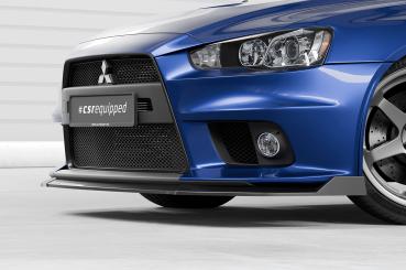 CSR Frontspoiler | Cup-Spoilerlippe mit ABE für Mitsubishi Lancer Evolution X CSL887-M Carbon Look matt strukturiert (keine Lackierung erforderlich)