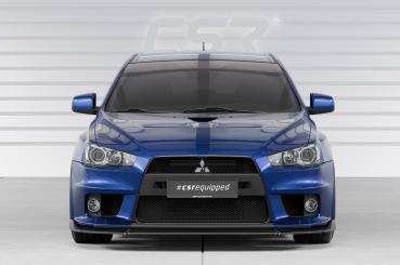 CSR Frontspoiler | Cup-Spoilerlippe mit ABE für Mitsubishi Lancer Evolution X CSL887-M Carbon Look matt strukturiert (keine Lackierung erforderlich)