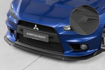 CSR Frontspoiler | Cup-Spoilerlippe mit ABE für Mitsubishi Lancer Evolution X CSL887-L schwarz matt (Lackierung erforderlich)