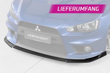 CSR Frontspoiler | Cup-Spoilerlippe mit ABE für Mitsubishi Lancer Evolution X CSL887-M Carbon Look matt strukturiert (keine Lackierung erforderlich)