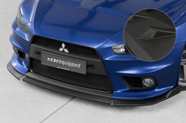 CSR Frontspoiler | Cup-Spoilerlippe mit ABE für Mitsubishi Lancer Evolution X CSL887-M Carbon Look matt strukturiert (keine Lackierung erforderlich)