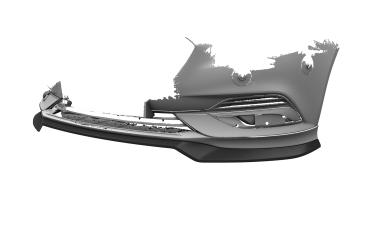 CSR Frontspoiler | Cup-Spoilerlippe mit ABE für Opel Insignia B CSL889-L schwarz matt (Lackierung erforderlich)