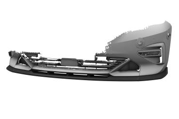 CSR Frontspoiler | Cup-Spoilerlippe mit ABE für BMW 2er F44 CSL891-L schwarz matt (Lackierung erforderlich)
