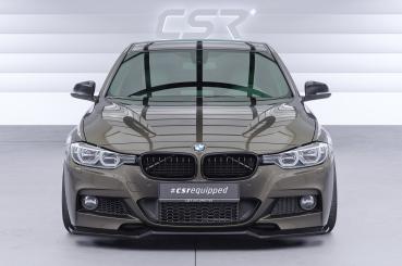 CSR Frontspoiler | Cup-Spoilerlippe mit ABE für BMW 3er F30 / F31 CSL892-S Strukturiert schwarz matt (keine Lackierung erforderlich)