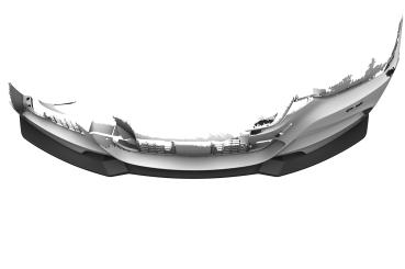 CSR Frontspoiler | Cup-Spoilerlippe mit ABE für BMW 3er F30 / F31 CSL892-C Carbon Look glänzend (keine Lackierung erforderlich)