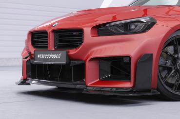 CSR Frontspoiler | Cup-Spoilerlippe mit ABE für BMW M2 G87 CSL894-C Carbon Look Hochglanz (keine Lackierung erforderlich)