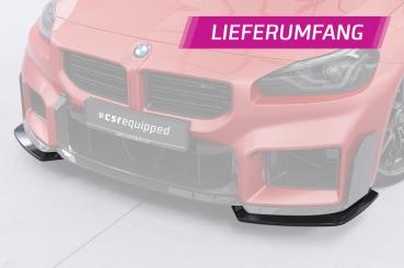 CSR Frontspoiler | Cup-Spoilerlippe mit ABE für BMW M2 G87 CSL894-C Carbon Look Hochglanz (keine Lackierung erforderlich)
