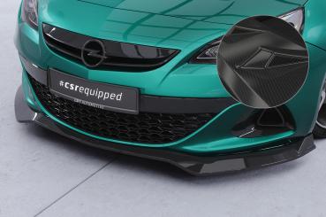 CSR Frontspoiler | Cup-Spoilerlippe mit ABE für Opel Astra J OPC CSL897-C Carbon Look Hochglanz (keine Lackierung erforderlich)