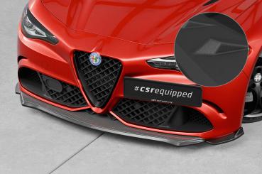 CSR Frontspoiler | Cup-Spoilerlippe mit ABE für Alfa Romeo Giulia Quadrifoglio CSL902-S schwarz matt strukturiert (keine Lackierung erforderlich)
