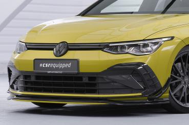 CSR Frontspoiler | Cup-Spoilerlippe mit ABE für VW Golf 8 CSL903-L Lackierung erforderlich (schwarz matt)