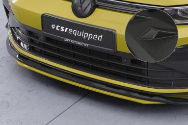 CSR Frontspoiler | Cup-Spoilerlippe mit ABE für VW Golf 8 CSL903-M Carbon Look matt strukturiert (keine Lackierung erforderlich)