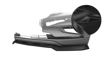 CSR Frontspoiler | Cup-Spoilerlippe mit ABE für Opel Mokka X CSL904-G Glossy schwarz glänzend (keine Lackierung erforderlich)