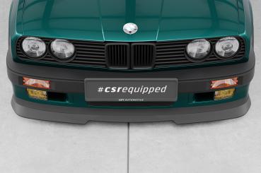 CSR Frontspoiler | Cup-Spoilerlippe mit ABE für BMW 3er E30 Coupe CSL906-G Glossy schwarz Hochglanz (keine Lackierung erforderlich)