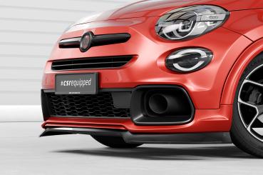 CSR Frontspoiler | Cup-Spoilerlippe mit ABE für Fiat 500X Sport CSL908-L schwarz matt (Lackierung erforderlich)
