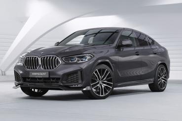 CSR Frontspoiler | Cup-Spoilerlippe mit ABE für BMW X6 (G06) Basis CSL909-L schwarz matt (Lackierung erforderlich)