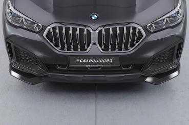 CSR Frontspoiler | Cup-Spoilerlippe mit ABE für BMW X6 (G06) Basis CSL909-L schwarz matt (Lackierung erforderlich)