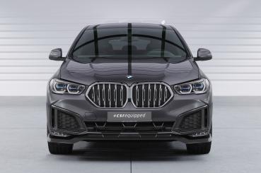 CSR Frontspoiler | Cup-Spoilerlippe mit ABE für BMW X6 (G06) Basis CSL909-L schwarz matt (Lackierung erforderlich)