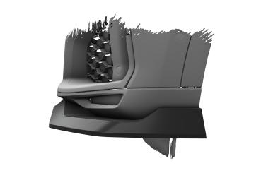 CSR Frontspoiler | Cup-Spoilerlippe mit ABE für BMW X6 (G06) Basis CSL909-L schwarz matt (Lackierung erforderlich)