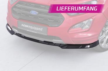 CSR Frontspoiler | Cup-Spoilerlippe mit ABE für Ford Ecosport MK2 ST-Line CSL910-L schwarz matt (Lackierung erforderlich)