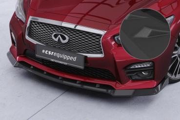 CSR Frontspoiler | Cup-Spoilerlippe mit ABE für Infiniti Q50 CSL914-S Strukturiert schwarz matt (keine Lackierung erforderlich)
