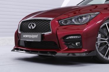 CSR Frontspoiler | Cup-Spoilerlippe mit ABE für Infiniti Q50 CSL914-S Strukturiert schwarz matt (keine Lackierung erforderlich)