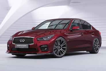 CSR Frontspoiler | Cup-Spoilerlippe mit ABE für Infiniti Q50 CSL914-L Lackierung erforderlich (schwarz matt)