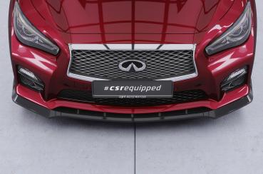 CSR Frontspoiler | Cup-Spoilerlippe mit ABE für Infiniti Q50 CSL914-S Strukturiert schwarz matt (keine Lackierung erforderlich)