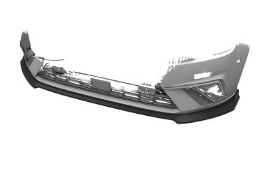 CSR Frontspoiler | Cup-Spoilerlippe mit ABE für Seat Ibiza 5 (6F) CSL918-G Glossy schwarz Hochglanz (keine Lackierung erforderlich)