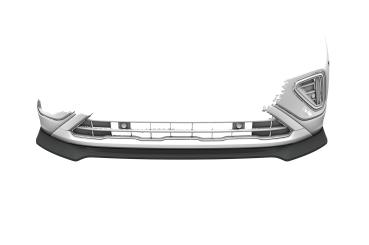 CSR Frontspoiler | Cup-Spoilerlippe mit ABE für VW T-Cross (Typ C1) CSL922-L schwarz matt (Lackierung erforderlich)