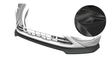 CSR Frontspoiler | Cup-Spoilerlippe mit ABE für VW T-Cross (Typ C1) CSL922-C Carbon Look Hochglanz (keine Lackierung erforderlich)