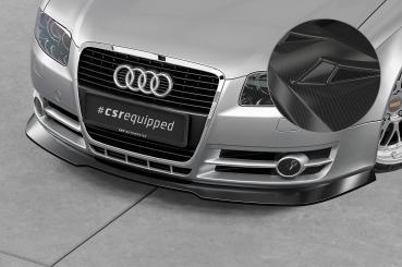 CSR Frontspoiler | Cup-Spoilerlippe mit ABE für Audi A4 B7 CSL928-C Carbon Look Hochglanz (keine Lackierung erforderlich)