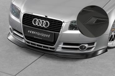 CSR Frontspoiler | Cup-Spoilerlippe mit ABE für Audi A4 B7 CSL928-M Carbon Look matt strukturiert (keine Lackierung erforderlich)