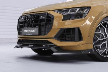 CSR Frontspoiler | Cup-Spoilerlippe mit ABE für Audi Q8 4M CSL931-L schwarz matt (Lackierung erforderlich)