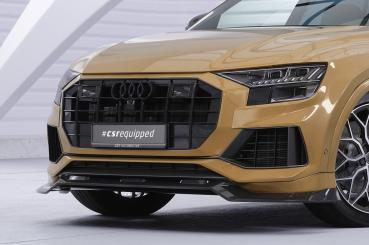 CSR Frontspoiler | Cup-Spoilerlippe mit ABE für Audi Q8 4M CSL931-L schwarz matt (Lackierung erforderlich)