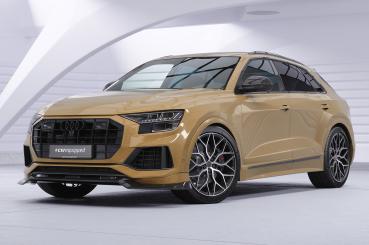 CSR Frontspoiler | Cup-Spoilerlippe mit ABE für Audi Q8 4M CSL931-L schwarz matt (Lackierung erforderlich)
