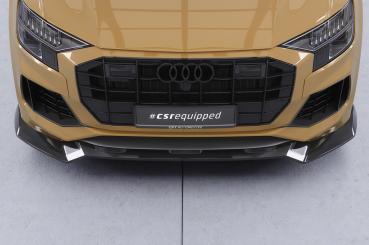 CSR Frontspoiler | Cup-Spoilerlippe mit ABE für Audi Q8 4M CSL931-L schwarz matt (Lackierung erforderlich)