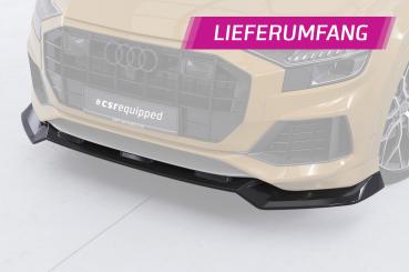 CSR Frontspoiler | Cup-Spoilerlippe mit ABE für Audi Q8 4M CSL931-L schwarz matt (Lackierung erforderlich)