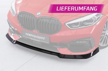 CSR Frontspoiler | Cup-Spoilerlippe mit ABE für BMW 1er F40 CSL933-L schwarz matt (Lackierung erforderlich)