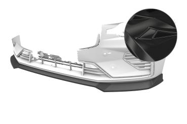 CSR Frontspoiler | Cup-Spoilerlippe mit ABE für Volvo S60 (3.Gen) CSL939-G Glossy schwarz Hochglanz (keine Lackierung erforderlich)