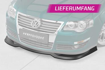 CSR Frontspoiler | Cup-Spoilerlippe mit ABE für VW Passat B6 (3C) CSL941-L schwarz matt (Lackierung erforderlich)