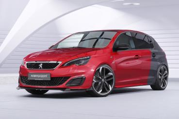 CSR Frontspoiler | Cup-Spoilerlippe mit ABE für Peugeot 308 GTi CSL944-M Carbon Look matt strukturiert (keine Lackierung erforderlich)