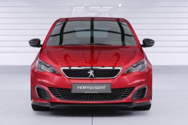 CSR Frontspoiler | Cup-Spoilerlippe mit ABE für Peugeot 308 GTi CSL944-M Carbon Look matt strukturiert (keine Lackierung erforderlich)