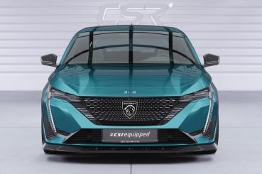 CSR Frontspoiler | Cup-Spoilerlippe mit ABE für Peugeot 308 (P51) CSL945-L schwarz matt (Lackierung erforderlich)