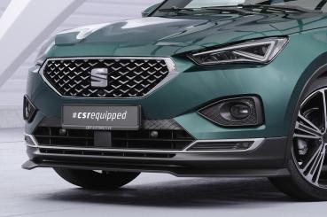 CSR Frontspoiler | Cup-Spoilerlippe mit ABE für Seat Tarraco CSL946-C Carbon Look glänzend (keine Lackierung erforderlich)